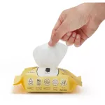 Wet tissues, wipes, pure water, 99.9% water formula, 20 sheets, Baby Moby, Baby Moby, wet fabric, cleaning the skin. Free from alcohol, glowing perfume and parabens