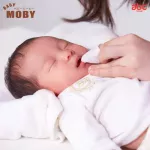 Baby Moby ผ้าก๊อซ เช็ดฟัน ลิ้น เหงือก กระพุ้งแก้ม Gauze Pad สำหรับเด็ก ขนาด 2"x2" 50 แผ่น แพ็ค 3 ห่อ ของใช้เด็กอ่อน