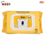 Baby Moby, wet wet tissue, pure water formula, 99.9% containing 80 sheets, 3 packs, Pure Water Wibes
