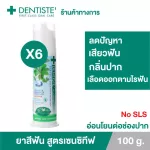 Pack 6 Dentiste Toothpaste Sensitive Pump 100 GM. Toothpaste prevention and reduce teeth. 14 types of herbs