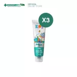 แพ็ค 3 Dentiste’ Kids Toothpaste Mixed Fruit Flavor Max-Dry Brushing ยาสีฟันสำหรับเด็ก 20g