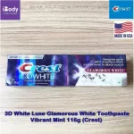 3D White Glamorous White Toothpaste toothpaste, Vibrant Mint 116G Crest®