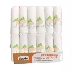 Idawin ผ้าอ้อมสาลู 12 ผืน ลายยีราฟ ขนาด 27"x27"