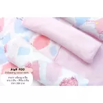 Mimibabe 27x27 นิ้ว ผ้าอ้อมสาลู แพ็ค 6 ผืน - ลายสวนสัตว์ชมพู+ ชมพู