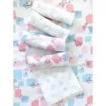 Mimibabe ผ้าอ้อมสาลู 27x27 นิ้ว ลายสวนสัตว์+แกะเทา