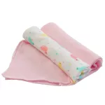 ผ้าอ้อมสาลู cotton100% แพ็ค6ผืน ลายเป็ดชมพู