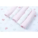 Mimibabe ผ้าอ้อมสาลู 27*27 นิ้ว ลายรถ cotton100% สำหรับทารกแรกเกิด