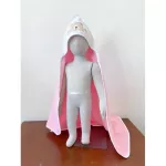 ผ้าห่อตัวเด็กทารกแรกเกิด ปักลายหมี ขนาด 30*36 นิ้ว