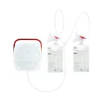 Imani, a breast pump, can adjust the cable to a double pump or a single pump.