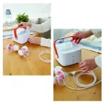 Imani, a breast pump, can adjust the cable to a double pump or a single pump.