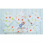 ผ้าอ้อมสาลูเนื้อ Cotton 100% เกรด A คุณภาพดี size 27*27 คละลาย