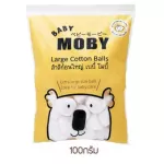 Baby Moby, Large Cotton Cotton, Large Cotton Balls 100 grams