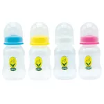 4 ounces of concave bottle with 4 pieces of silicone milk
