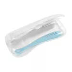 Beaba Silicone Set of 2 1st Age Silicone Spoons-Blue/Gray