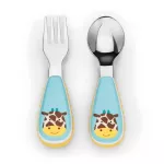 Spoon-fork-utensils-Cute, bright utensils. Designed using the brand's specific character. Suitable for children aged 1 year and over