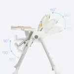 bebeplay เก้าอี้ทานข้าวเด็ก เก้าอี้ไฮแชร์ เก้าอี้ทรงสูง รุ่น  colorful  เก้าอี้ที่ฟังก์ชั่นครบที่สุด ใช้ได้นานตั้งแต่ 6 เดือน-5 ขวบ