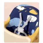 เก้าอี้กินข้าวเด็กแสนน่ารักทูโทน เก้าอี้กินข้าวได้พร้อมเบาะหนังPUถอดล้างซักได้สบายมีถาดรองอาหารพร้อมใช้