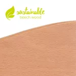 Dining chair Natural wood color and food tray for children