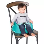 Infantino, a portable dining chair with toys