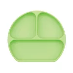 Bumkins จานหลุมซิลิโคน ฐานดูดกันเลื่อน รุ่น Silicone Grip Dish สีเขียว GD-GRN / / ฝาปิดจาน