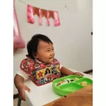 Bumkins จานหลุมซิลิโคน ฐานดูดกันเลื่อน รุ่น Silicone Grip Dish สีเขียว GD-GRN / / ฝาปิดจาน