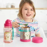 Jar for snacks/food Cute, bright, designed using the brand's specific character of the brand Suitable for children aged 1 year and over