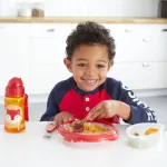 Cute design dishes By using the specific character of the brand Suitable for children aged 6 months and over