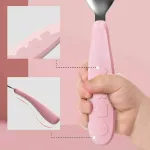 Octo, a fork set with Fork & Spoon Travel Cutlery Set box Portable baby fork For 6 months or more