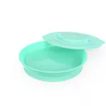 Twistshake with a plate lid for children aged 6 months or more.