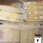 BABY MOBY BABY ZIPPER BAGS 3 pieces of milk