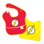 Bumkins ผ้ากันเปื้อนมีผ้าคลุมหลัง Collections DC รุ่น Super Bib with cape เหมาะกับน้อง 6-24 เดือน ลาย The Flash