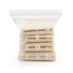 BABY MOBY large site zipper bag for arranging 24 bags L 26 x H 26.5 x w 8 cm, large zip bag, clear bag, food bag pack