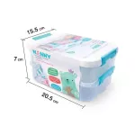 NANNY 2 -layer milk bag storage box, multi -purpose box, easy to carry