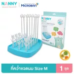 NANNY MICRO+ that overturned the bottle that is drying, removable milk, with Microban to prevent bacteria size M
