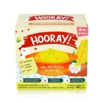 Hooray! Baby supplements are ready to eat for children 6 months or more, a total of 4 flavors, 140 grams -6 pieces.
