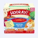 Hooray! Baby supplements are ready to eat for children 6 months or more, a total of 4 flavors, 140 grams -6 pieces.