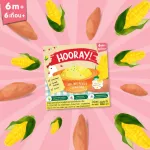 Hooray! Baby supplements ready for children 6 months or more, a total of 4 flavors, 140 grams -4 pieces