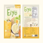 Jasmine brown rice soup and rice berries, semi -organic, semi -prefabricated, mixed eggs, vegetables and Ayo bananas for babies and children.