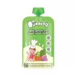 Peachy อาหารเสริมเด็ก อาหารบดเหลว อายุ 6 เดือนขึ้นไป รส แอปเปิ้ลผสมน้ำผักโขมและมันเทศบด บรรจุ 3 ซอง