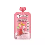PEACHY Baby Dietary Supplement, Liquid Food, aged 6 months and older, apple flavor mixed with mango and bananas, crushed 3 sachets