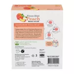WEL-B Freeze-Dried Peach 30g. Peaches Crispy Valeba 30 grams-Snacks for children Free healthy desserts, no oil, do not use heat, easily digested, useful.