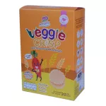 Crispy Rice Farm, Crispy Rice, Mixing vegetables and fruits for children, Glutenfree Top8free Vegan, 20 grams