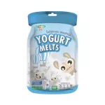 Yogurt melts, heart -shaped yogurt