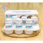 NANNY Nanny Bottle Breast Pack 6 bottles Size 4 ounce 125ml.