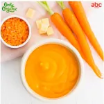 Only Organic Carrot Food, Red Bean Carrot & Mushroom Carrot Red Lentils & Cheddar Baby Supplement For children aged 6 months or more
