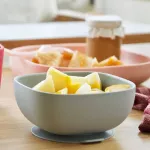 Beaba Silicone Silicone Suction Bowl - Gray