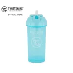 Twistshake Straw Cup แก้วน้ำสำหรับเด็ก มีหลอดดูด ป้องกันการหกเลอะเทอะ 360ml สีฟ้า/Pastel Blue