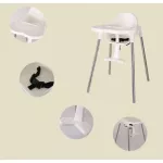 โต๊ะกินข้าวเด็ก เก้าอี้กินข้าวทรงสูง มีที่พักเท้า