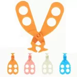 Food cutting scissors with 5 white/orange/blue/pink/purple