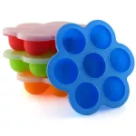 Silicone blocks block ice, soaking baby food, soaked in a circle supplement, 7 channels with lid